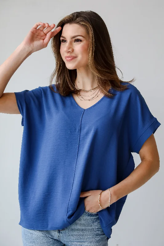 FINAL SALE - Appealing Passion Oversized Blouse - DU DEAL Semi-Sheer Blouse