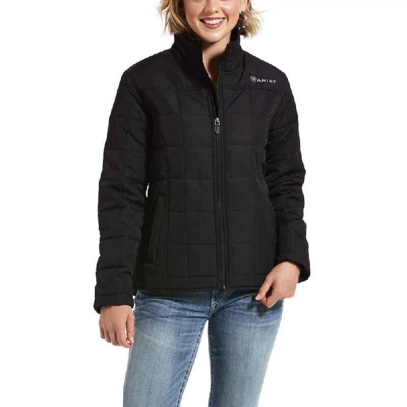 10032982 Ariat Women's REAL Crius Jacket - Black Anti-Pilling Machine Wash Handmade