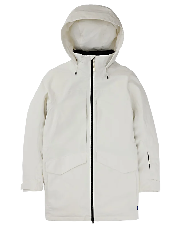 Burton Women's Prowess 2.0 2L Snow Jacket - Stout White Wool Fabric Cashmere Fabric Tweed Fabric