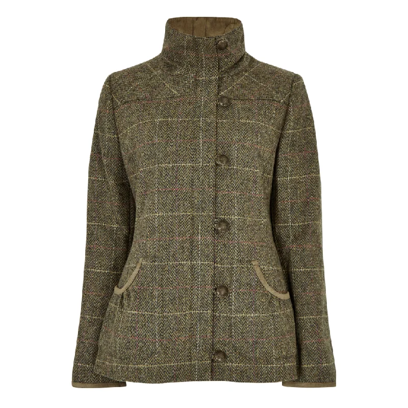 Dubarry Womens Bracken Tweed Jacket Rayon Fabric Velvet Fabric Corduroy Fabric