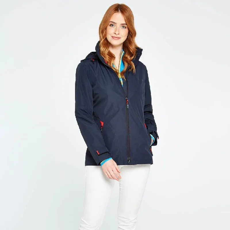 Dubarry Womens Capeclear Waterproof Jacket Denim Fabric Leather Fabric Suede Fabric