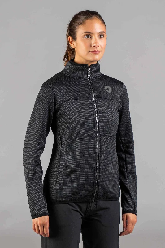 Women's Highlands Track Jacket Mesh Fabric Canvas Fabric Denim Fabric