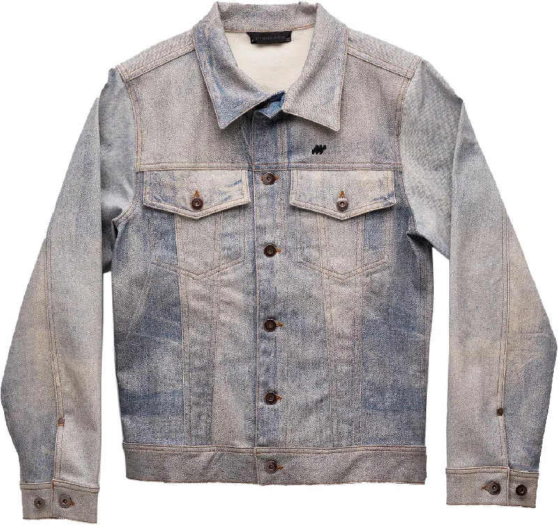 New Gen Denim Jacket - Unisex|-|Veste en denim New Gen - Unisexe Striped Floral Plaid