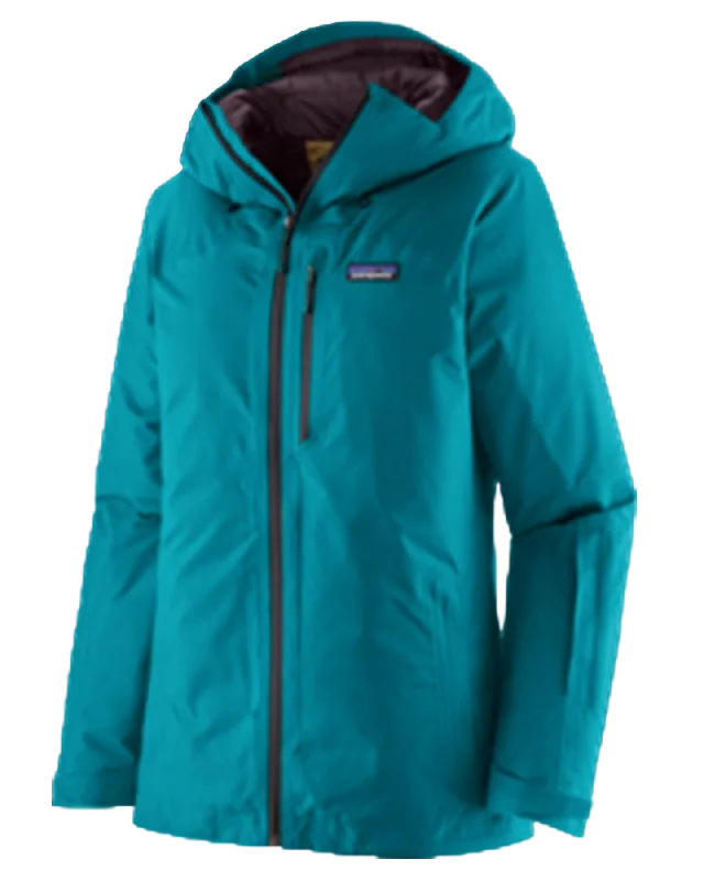 Patagonia Women's Insulated Powder Town Jacket - Belay Blue Chenille Fabric Brocade Fabric Lace Fabric