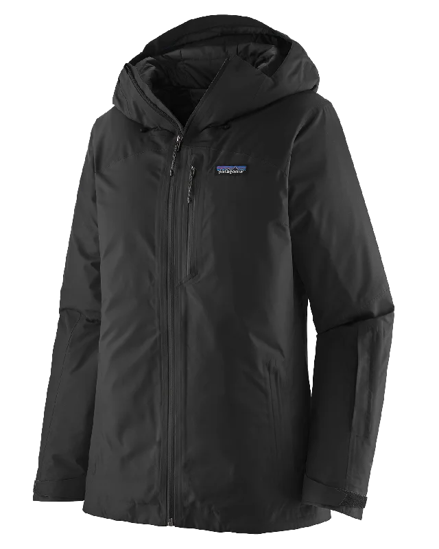 Patagonia Insulated Powder Town Women's Snow Jacket - Black - 2024 Thin T-Shirt Open Front Quick Dry