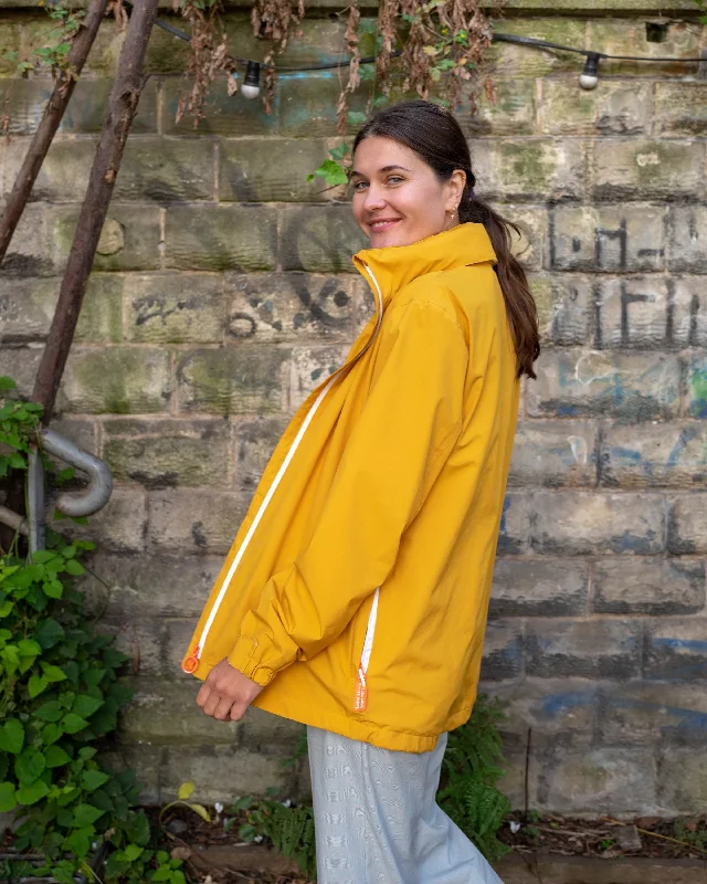 Urban Jacket — Mustard Cotton Fabric Linen Fabric Terry Fabric