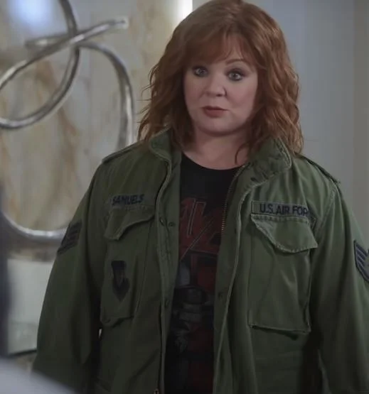 Thunder Force Melissa McCarthy Jacket Striped Floral Plaid