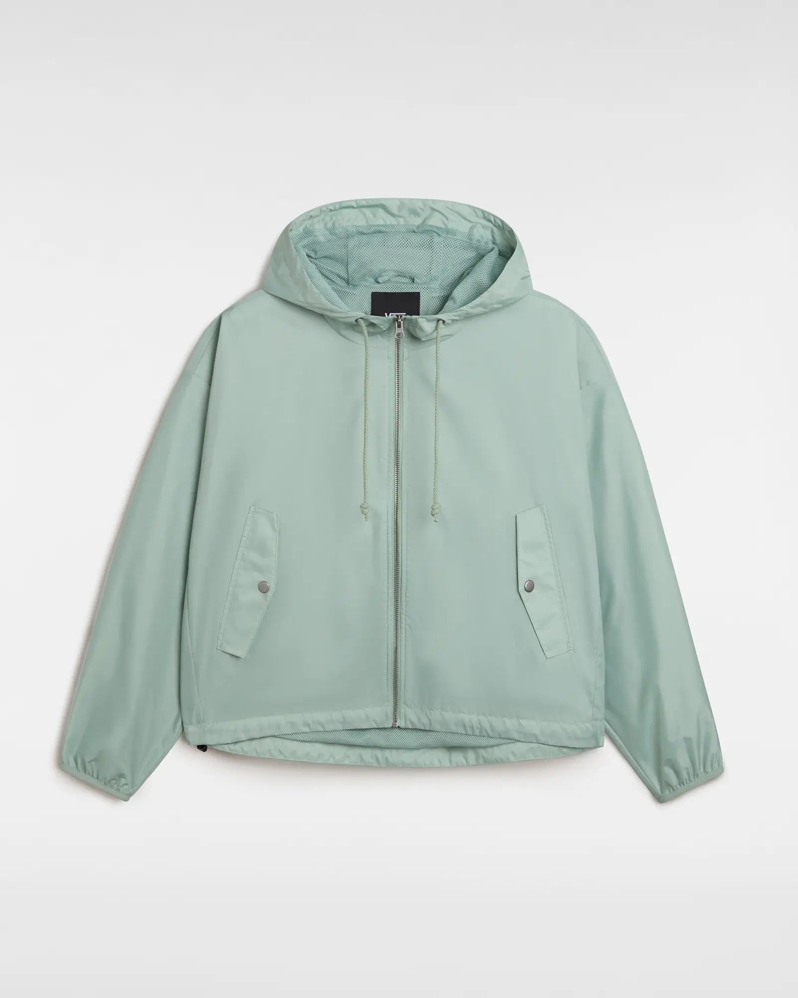 MTE Theo Windbreaker Jacket in Iceberg Green Fleece Nylon Spandex