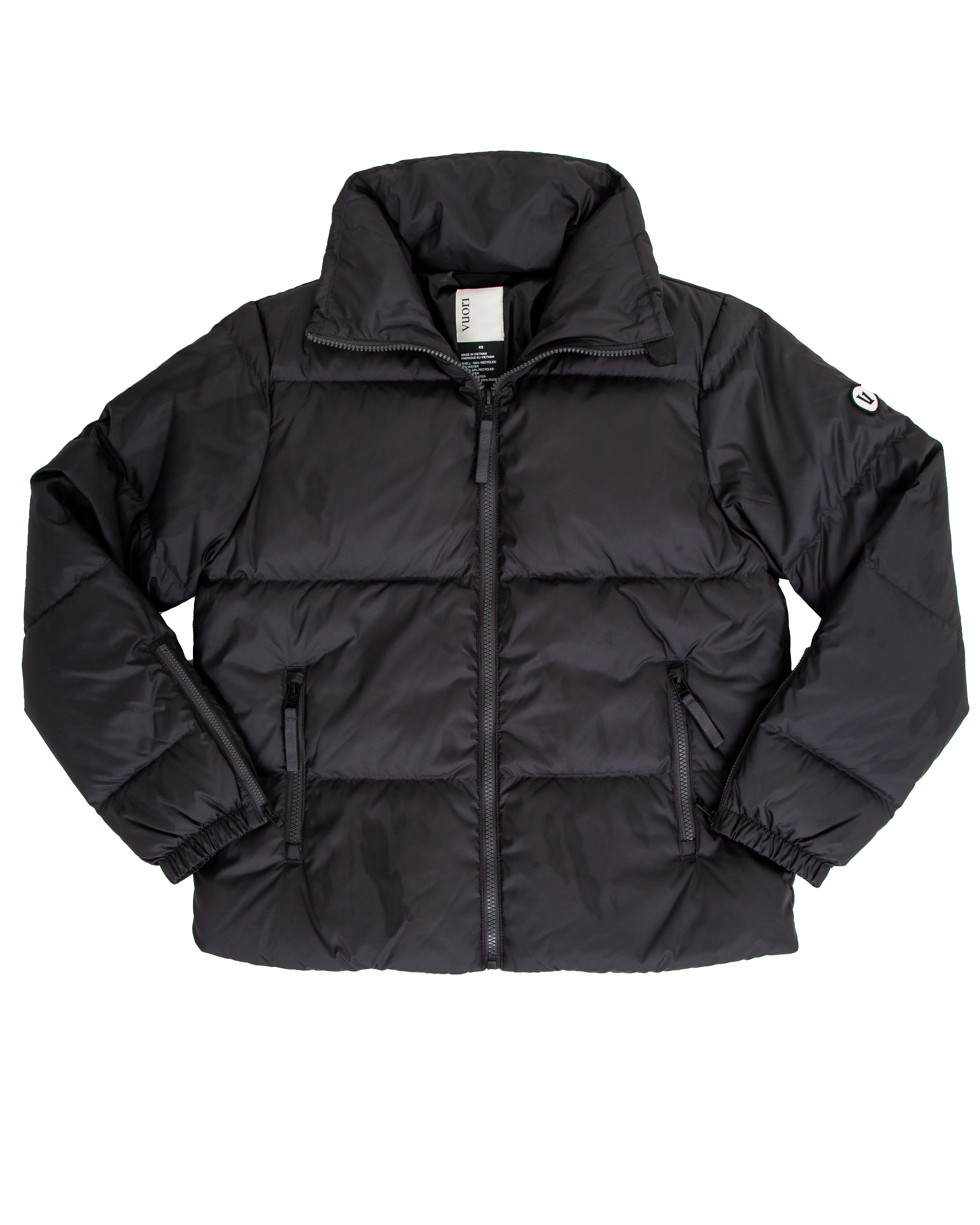 Hillside Down Jacket in Black Cashmere Blend Cotton Blend Poly Blend