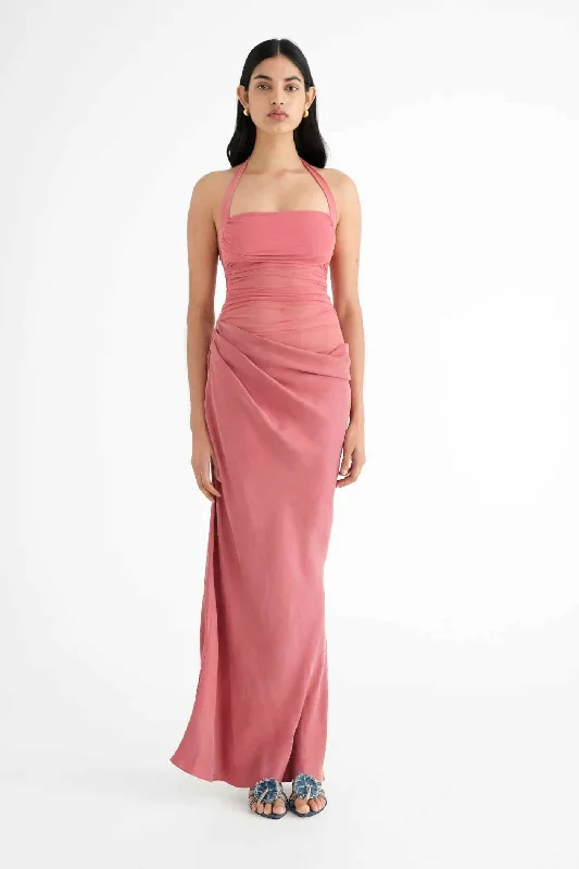 Benni Gina Maxi Dress - Rose Fashionable Sleeveless Maxi Dress