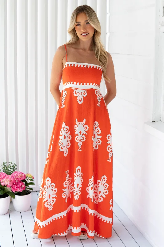 La Palma Maxi Dress Trendy Maxi Dress with Bow