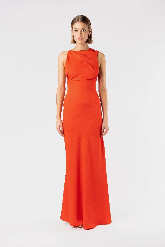 One Fell Swoop Kota Maxi Dress - Pimento Classic Strapless Maxi Dress