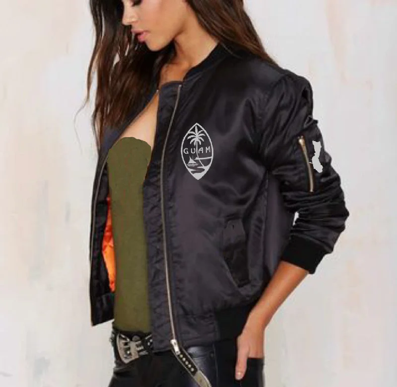 A Guam Bomber Womens Jackets Bomber Jacket Anorak Windbreaker