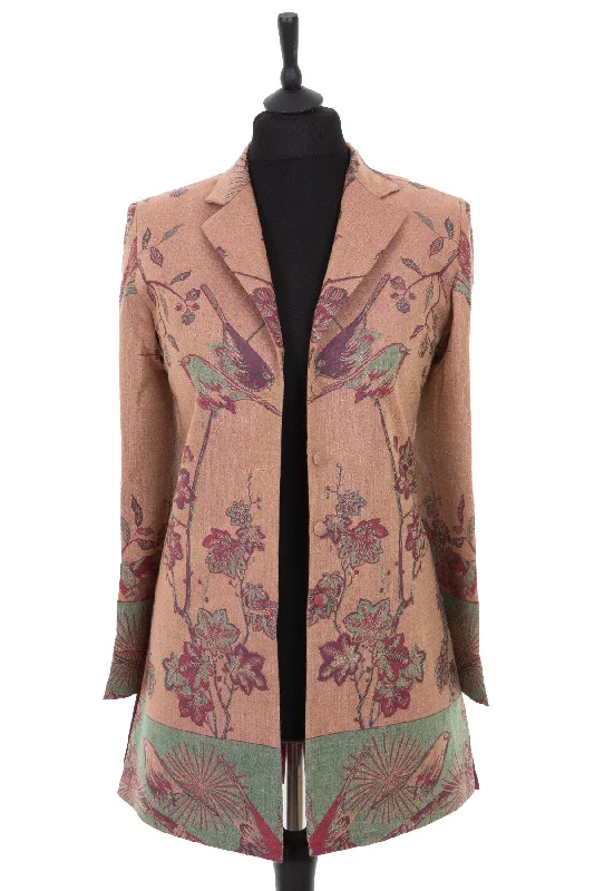 Sicily Jacket in Dusty Pink Nylon Jacket Polyester Jacket Spandex Jacket