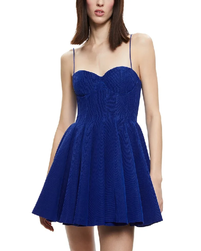 Alice + Olivia Adara Bustier Mini Dress Comfortable Ruffle Mini Dress