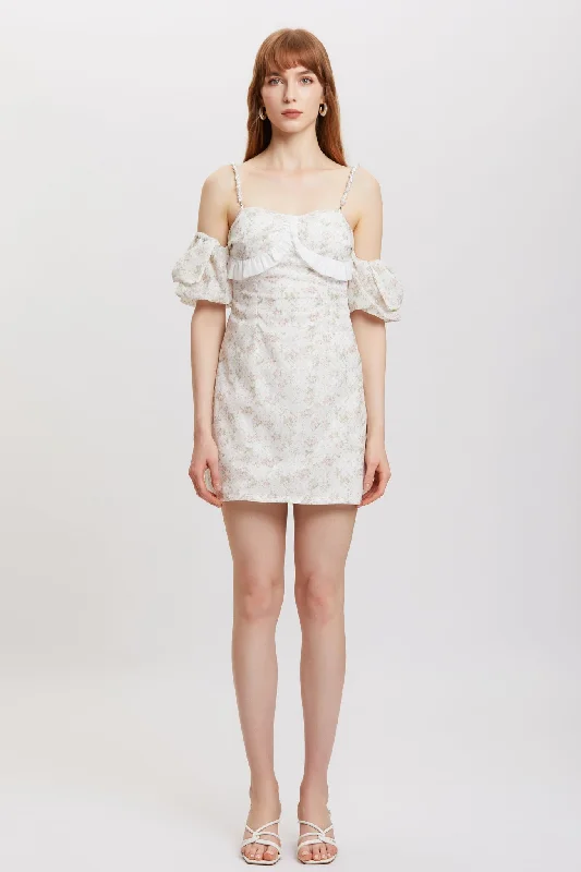 ST | Prunus Pearl Mini Dress Casual High-Waist Mini Dress