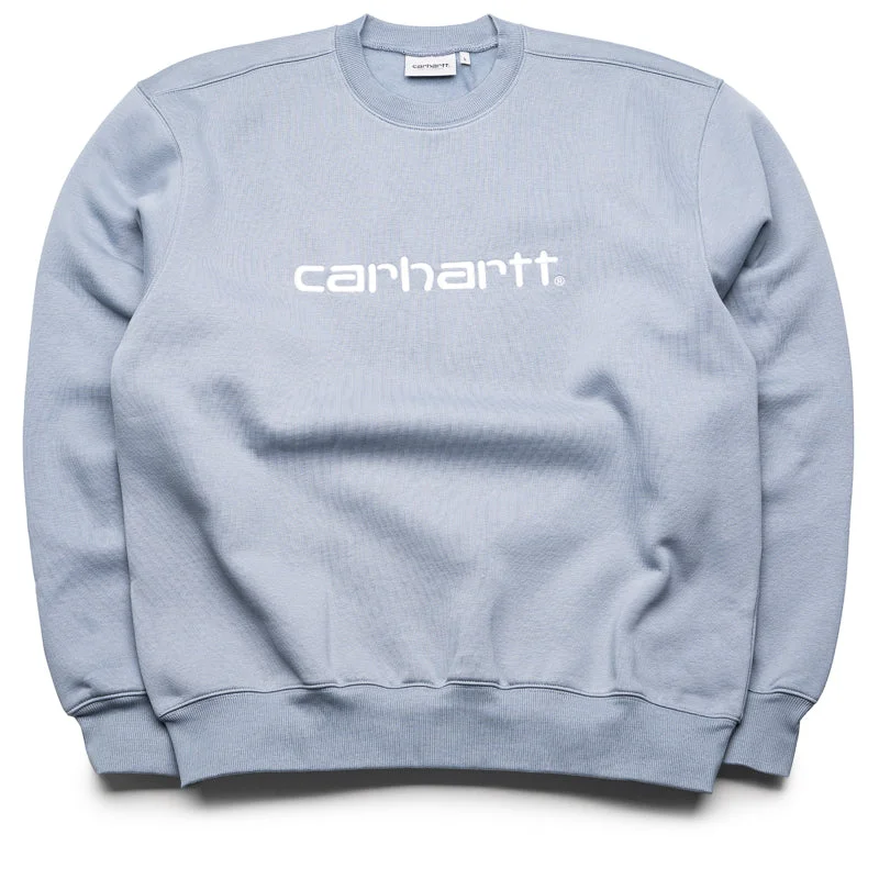 Carhartt WIP Sweatshirt - Dove Grey/Wax Hoodie with Monochrome Minimalist Simple