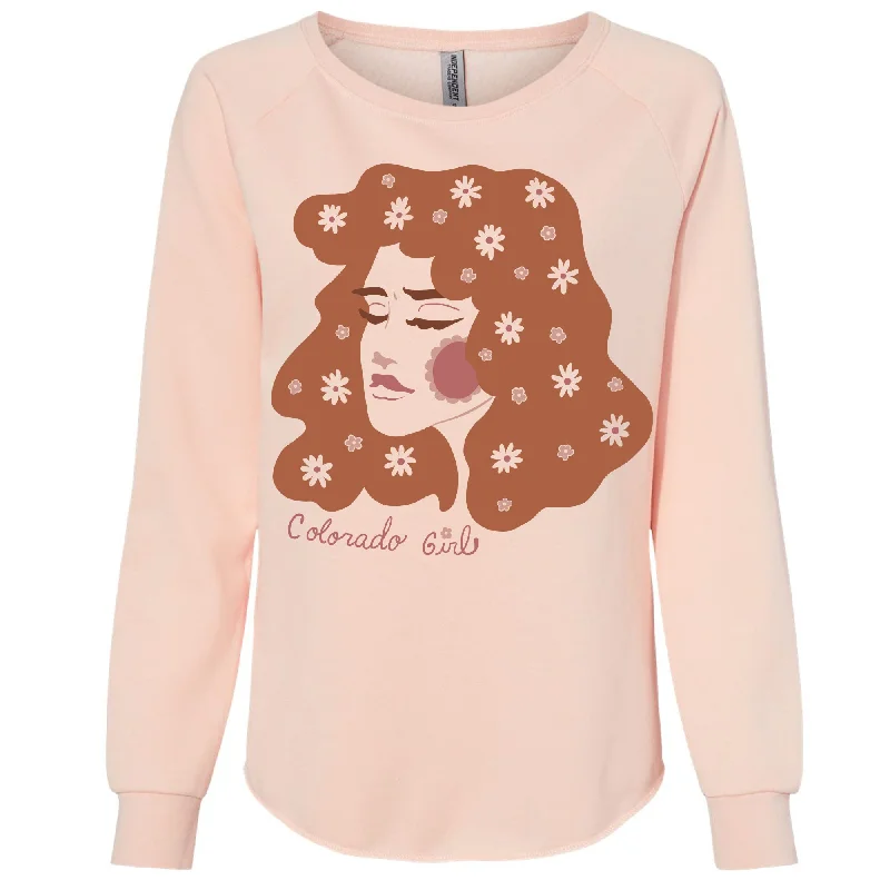 Colorado Girl Crewneck Sweatshirt Hoodie with Crew Neck Simple Timeless