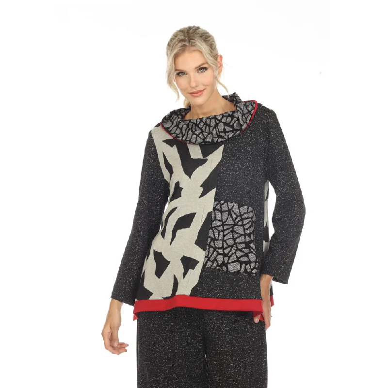 Moonlight Animal-Print Sweater Knit Tunic - 3775 Cable Knit Ribbed Knit Lace Knit