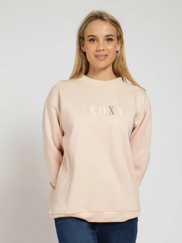 Day & Night Sweater - Peach Solid Print Embellished