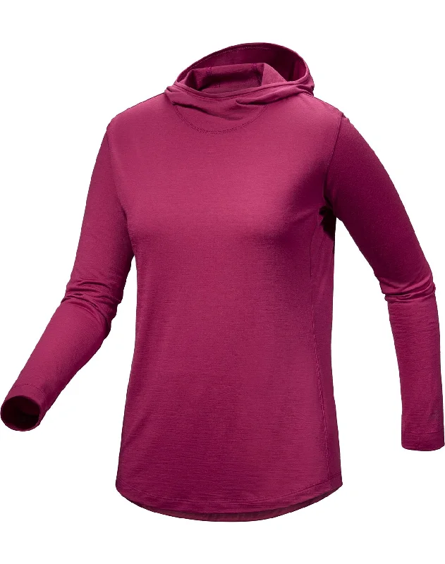 Lana Merino Hoody Women's Hoodie with Slit Hem Functional Movement