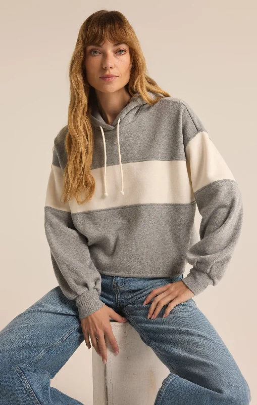 Landing Colorblocked Hoodie Hoodie with Cuffed Sleeves Snug Secure