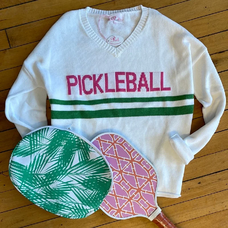 New Vee Pickleball Sweater Wool Fabric Cashmere Fabric Tweed Fabric