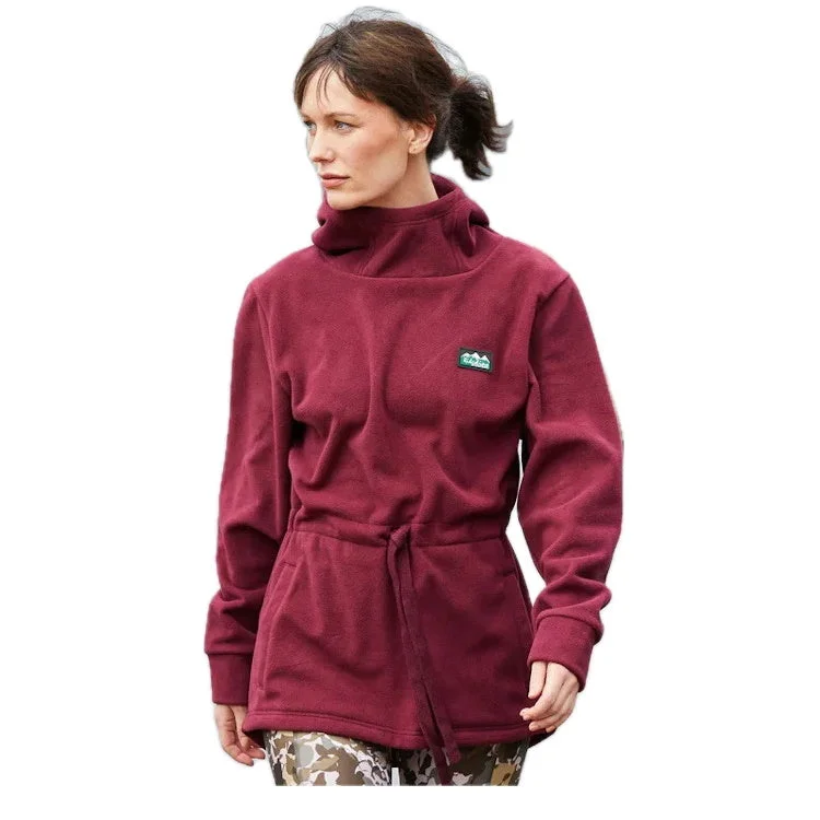 Ridgeline Ladies Salt Marsh Fleece Hoodie - Winter Berry Hoodie with Bell Sleeves Flared Feminine