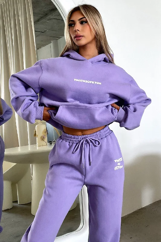 Series 3 Hoodie - Purple Hoodie with Back Slit Movement Comfort