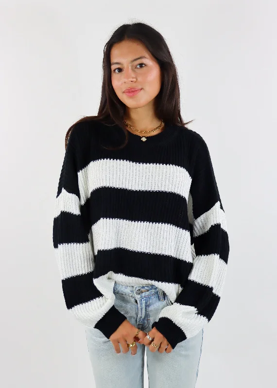 Favorite Sweater ★ Black and White High Neck Crew Neck V-Neck