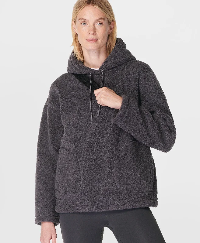 Plush Textured Hoody Sb10005 Urban-Grey Hoodie Sweatshirt Pullover