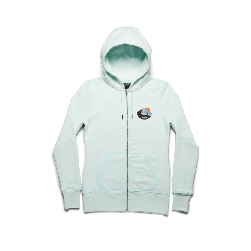 Women's Hike More Hoodie  |  Pastel Blue Hoodie Jacket Zipper Layering