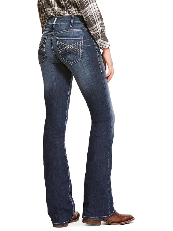 Ariat 10028920 Womens REAL Mid Rise Stretch Margot Stackable Straight Leg Jean Casual Straight-Leg Jeans