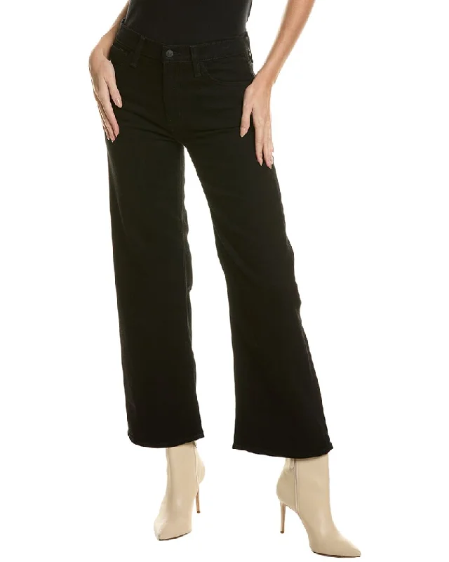 Hudson Jeans Rosalie Black Rinse Wide Leg Jean Trendy Flared Leg Jeans