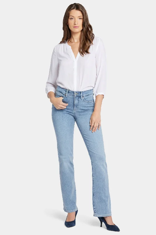 Blake Slim Flared Jeans In Petite - Haley Trendy Vintage Denim Jeans