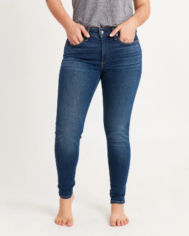 Cate Mid-Rise Ankle Skinny Jeans Trendy Skinny High-Waist Jeans