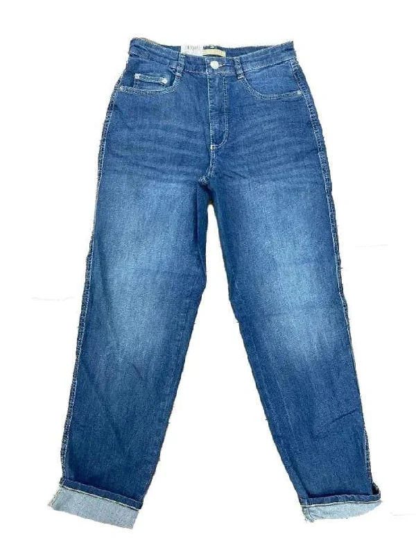 Mac T Dream Slim Fitting Kelly Jeans 3100 0391 Authentic Redone Blue D495 Fashionable Straight Cut Jeans