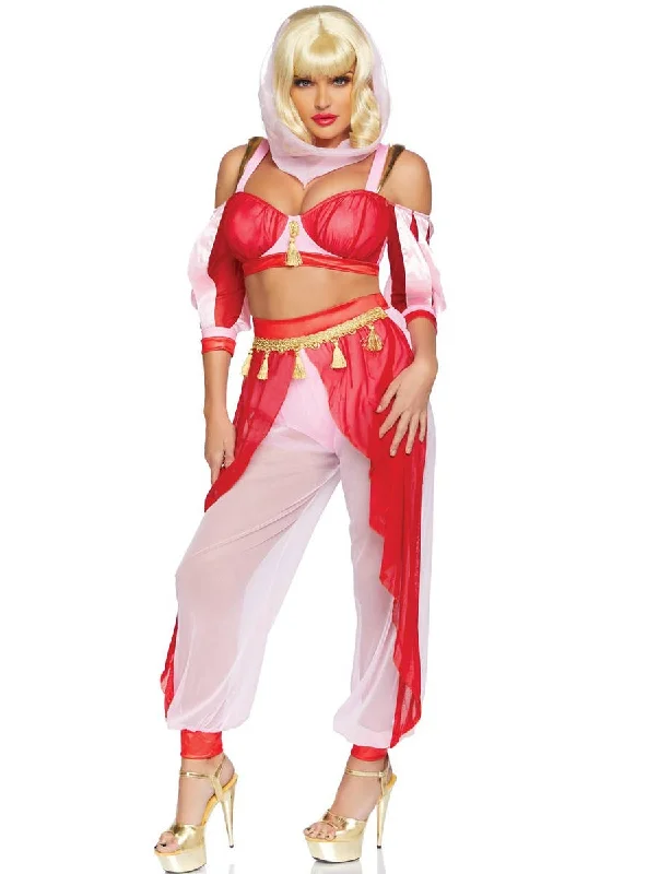 Dreamy Genie Womens Sexy Jeannie Costume Stylish High-Waisted Denim