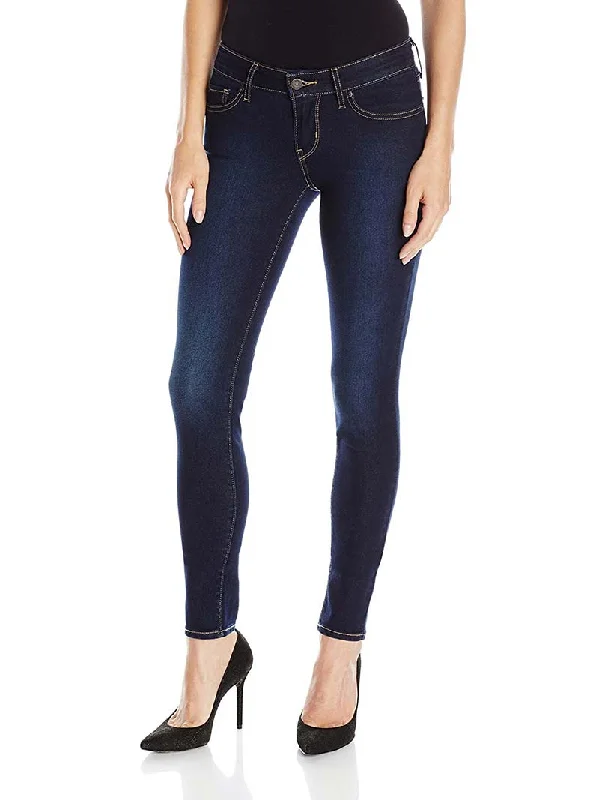 Levi's 188810025 Womens 711 Mid Rise Skinny Jeans Indigo Ridge Stylish High-Rise Mom Jeans