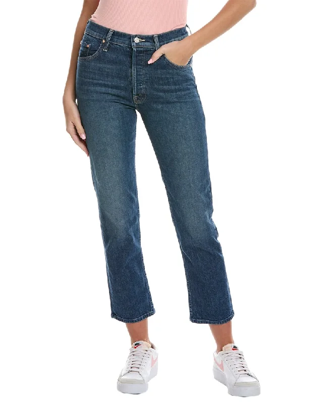 MOTHER Denim The Tomcat Ankle Cannonball Straight Leg Jean Trendy Layered Pocket Jeans