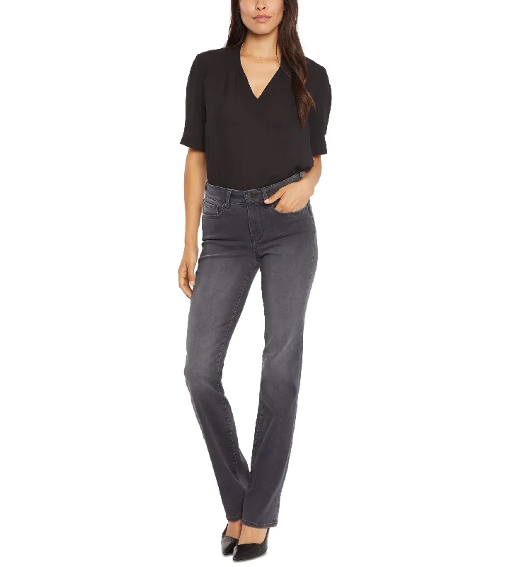 Nydj Marilyn Straight Leg Jeans Casual High-Waisted Bootcut Jeans