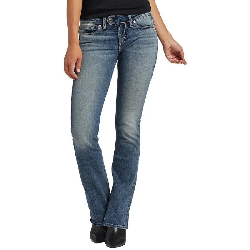 Silver Jeans Womens Tuesday Low-Rise Slim Bootcut Jeans Comfortable Mid-Rise Jeans