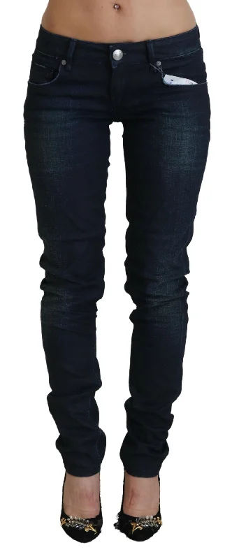 Slim Fit Cotton Denim Jeans Classic Button Fly Jeans