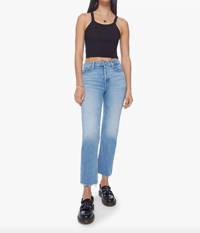 The Tomcat Ankle Fray Jean In Kitty Corner Stylish High-Waist Jeans