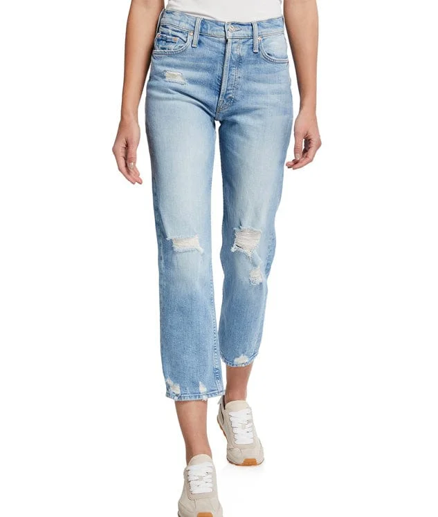 The Tomcat High-Rise Distressed Jeans Chic Vintage-Inspired Denim Jeans