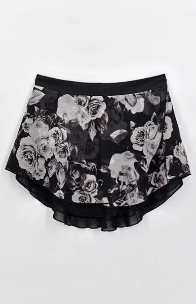 AK Dancewear AK2in1 Pull-on Skirt in Rose Garden ∙ Night Bloom leather skirt bold