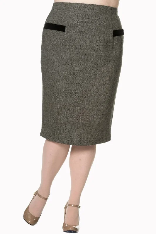 Lady Luck Pencil Plus Size Skirt velvet skirt rich