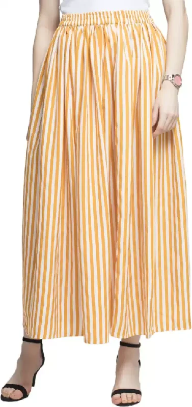 TANDUL  Women Striped Flared Multicolor Skirt slim fit skirt