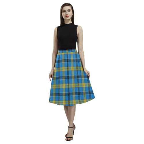 Laing Tartan Aoede Crepe Skirt breathable skirt fabric