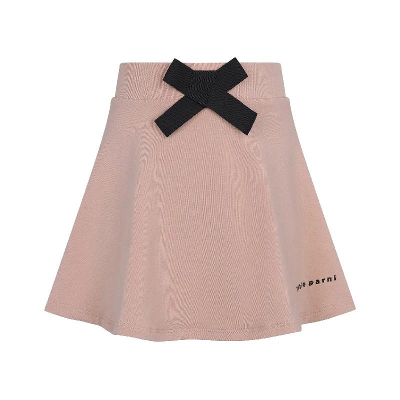 Little Parni Pink Logo Skirt breathable skirt fabric